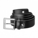 Ceinture Mercedes-Benz pour homme en cuir de veau noir