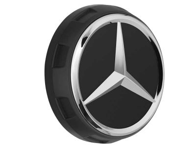 4 Cache Moyeu Mercedes AMG Noir 75mm - Équipement auto