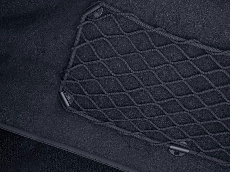 Filet de coffre élastique en maille pour siège arrière + plancher