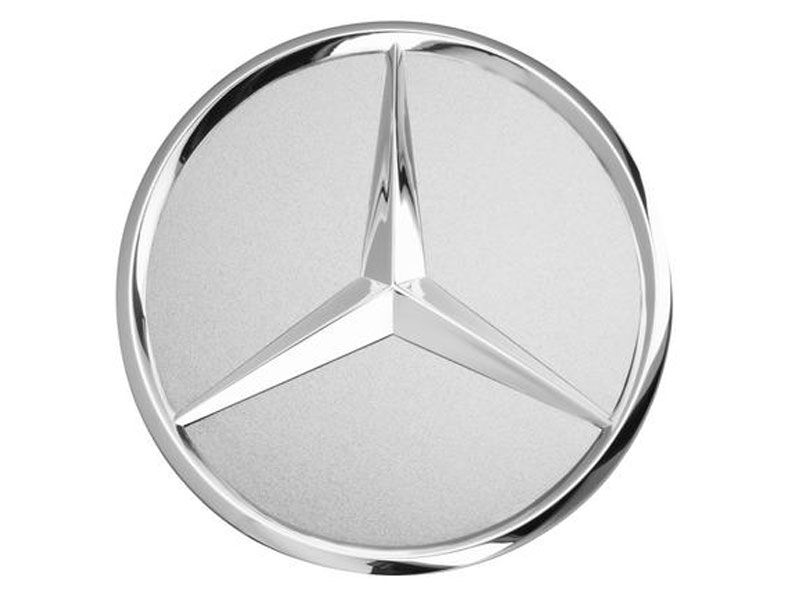 Lot de 4 Cache moyeu pour Mercedes-Benz Gris Moyeu 75 mm