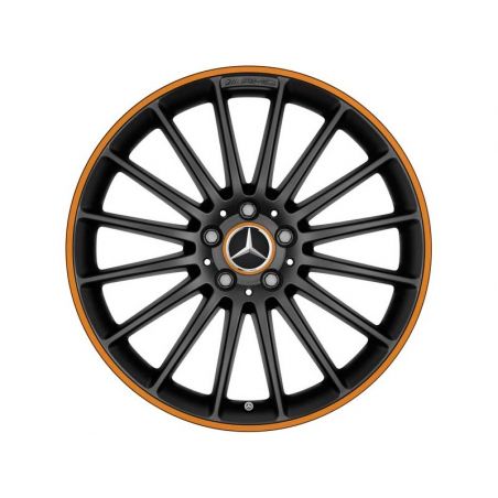 Jante Noir Amg Classe A Pouces Rebord Orange Boutique