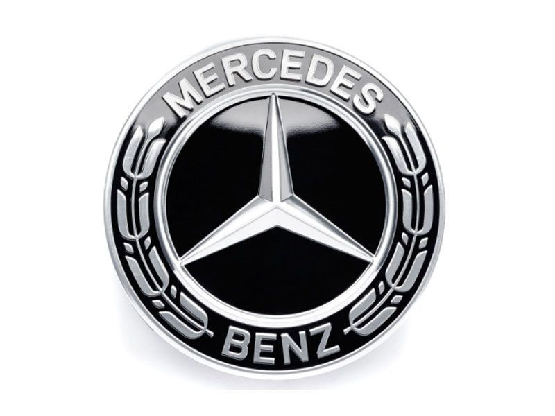 Cache-moyeu noir AMG Mercedes-Benz 75mm