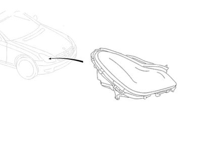 Phare Bloc Optique Avant Droite CLS 320/350 W219 Mercedes-Benz
