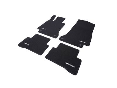 Jeu 4 Tapis en Velours AMG Line Noir Classe C W205 Mercedes-Benz