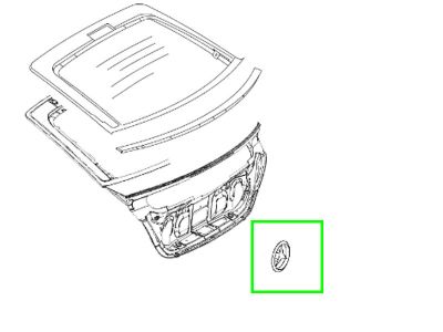 Étoile Emblème de coffre hayon sigle Classe C W203 Mercedes-Benz