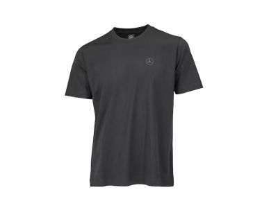 T-shirt unisexe noir coton bio logo étoile Mercedes-Benz