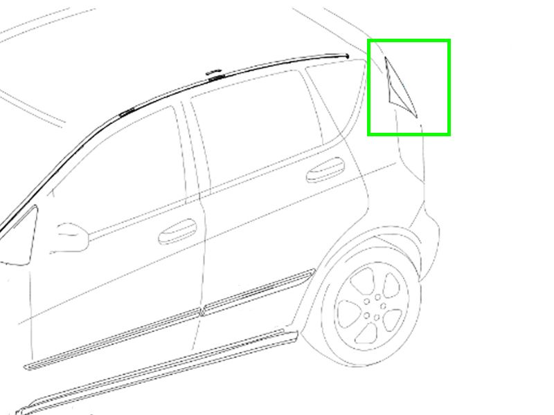 Cache Décoratif Montant Coté GAUCHE Conducteur Classe A W169 Mercedes-Benz