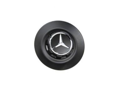 Cache-moyeu Noir Mat 9283 Etoile Mercedes-Benz