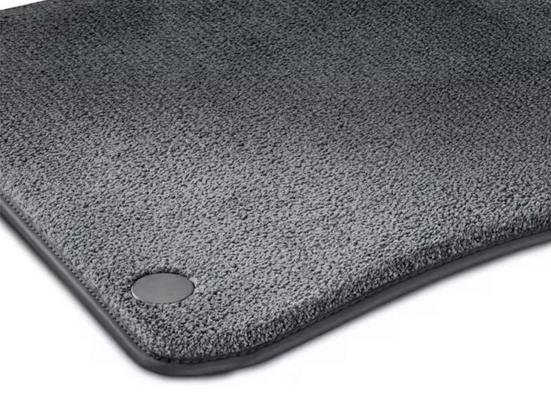 Jeu 3 pièces Tapis Velours EQS W296 - Gris argent- Mercedes-Benz