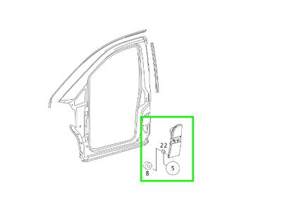 Coque trappe à carburant Vito  Mercedes-Benz