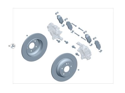 Kit Disques et Plaquettes de Frein ARRIERE EQV Classe V Marco Polo W447 Mercedes-Benz