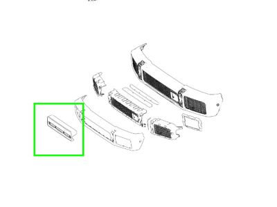 Support Plaque Mineralogique Immatriculation Avant Classe G W463 Mercedes-Benz