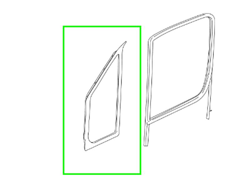 Joint Petite Vitre Porte Avant Droit Passager Classe A W168 Mercedes-Benz