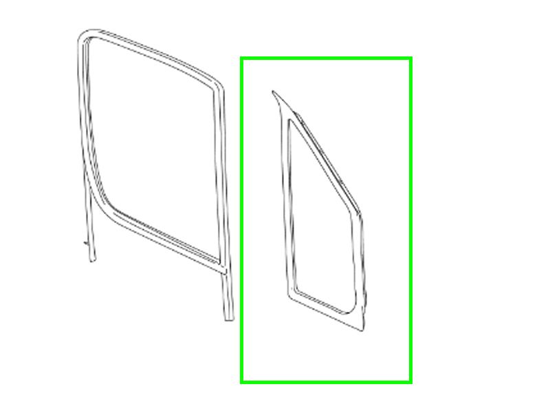 Joint Petite Vitre Porte Avant Gauche Conducteur Classe A W168 Mercedes-Benz