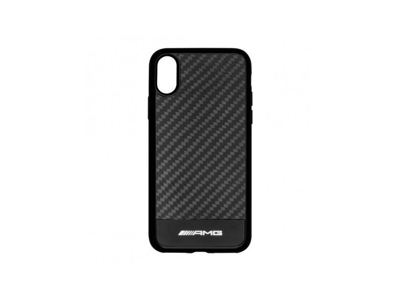 iPhone X / iPhone XS - Coque rigide AMG noire carbone