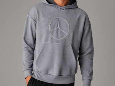 Sweat à capuche Gris unisexe Mercedes-Benz