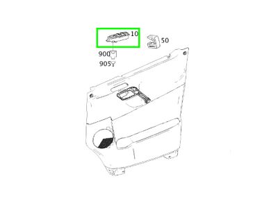 Appareil Commande Bouton Vitre Porte Gauche Conducteur Sprinter W906 Mercedes-Benz