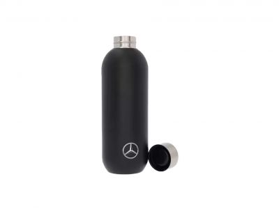 Gourde isotherme acier inoxydable noir , 600ml Mercedes-Benz