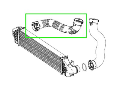 Tuyau d'Air Suralimentation Droit CLA W117 Mercedes-Benz