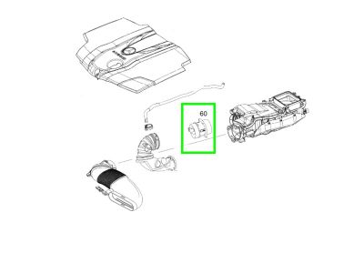 Débitmètre d'Air Massique Classe C W205 Mercedes-Benz