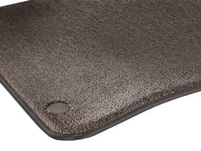 Tapis de sol en velours marron balao EXCLUSIV, Kit 3 pièces - EQS W296 - conducteur / passager