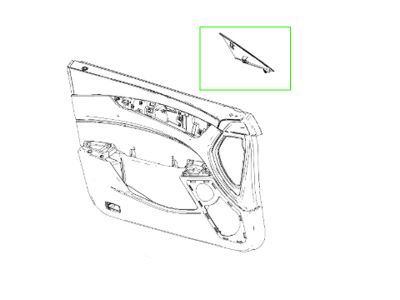 Cache Décoratif triangle Gauche Conducteur CLS W218 Mercedes-Benz