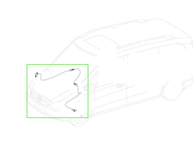 Capteur ABS Indicateur D'Usure Plaquette Frein Avant Classe V W447 Mercedes-Benz