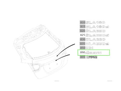 Monogramme Coffre - 4 MATIC - GLA W156 Mercedes-Benz