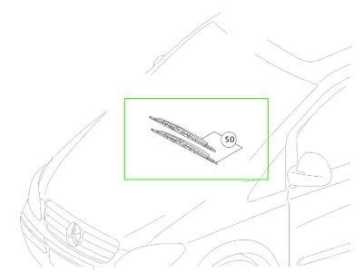 Balais essuie-glace Avant Vito W639 Mercedes-Benz